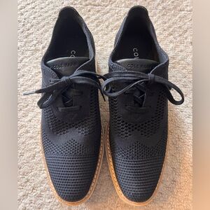 Cole Haan Black Platform Oxfords